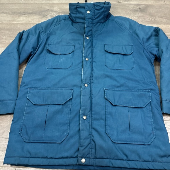 Vintage Woolrich Insulated Parka Coat Jacket Style 33334 Navy Blue Men’s Large - Picture 5 of 10